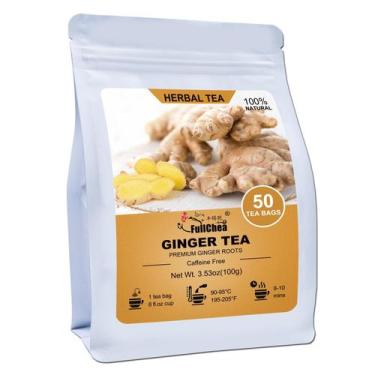 Imagem de FullChea Chá de Gengibre em Sachês 2 g 50 unidades Sem Cafeína
