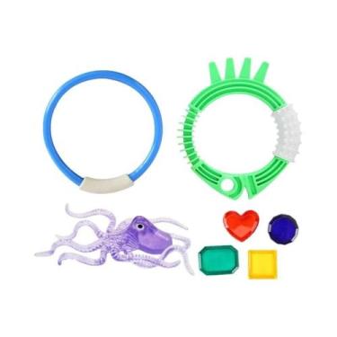 Imagem de Conjunto De Brinquedos Coloridos Para Mergulho Na Piscina De Verão, Ac