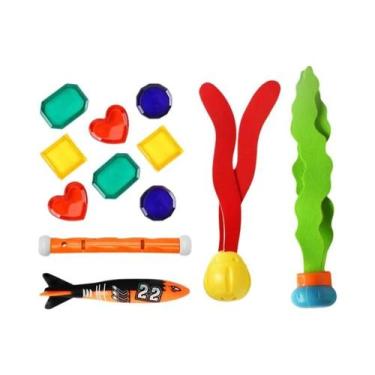 Imagem de Conjunto De Brinquedos Coloridos Para Mergulho Na Piscina De Verão, Ac