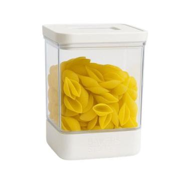 Imagem de Pote Hermético Porta Mantimentos Tampa Cozinha 3900ml Branco - Baker's