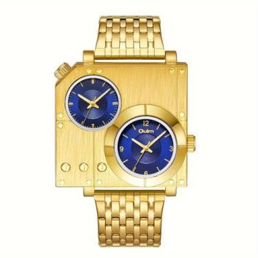Imagem de Relógio de Pulso Masculino Dial Quartz Pulseira de Aço Inoxidável - - 
