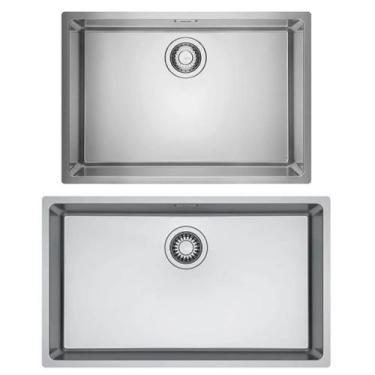 Imagem de Kit franke 2 cubas linea de embutir em inox 70x40 e 60x40cm