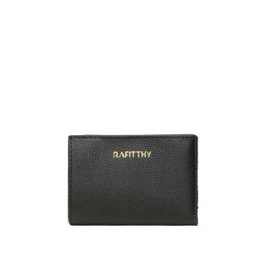 Imagem de Carteira Feminina Rafitthy com Botão Preto, Preto, Único