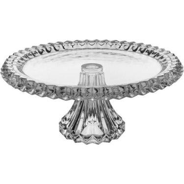 Imagem de Prato Bolo Com Pé Home&co Eco Crystal Transparente Boleira - HOME & CO