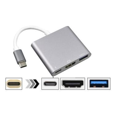 Imagem de Adaptador USB 3.1 Tipo-C para HDMI / USB 3.0 - Ponto do Nerd