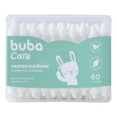 Imagem de Cotonete Bebe Infantil Hastes Flexíveis Buba Care 60 Un