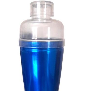Imagem de Coqueteleira de Alumínio Colorida c/ Tampa em Acrílico p/Drinks 500ml 