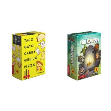 Imagem de Jogos Pocket PaperGames Taco Gato Cabra Queijo Pizza + Claim