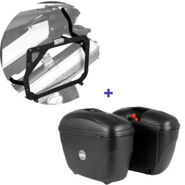 Imagem de Par Baú E21 Givi + Suporte Baú Lateral Bmw F700gs 2017+ Scam Spto043 -