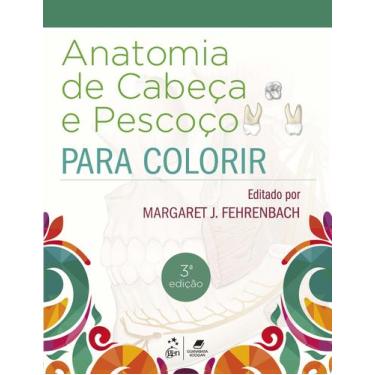 Imagem de Livro - Anatomia de Cabeça e Pescoço para Colorir