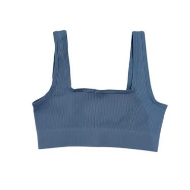 Imagem de Top Lupo Canelado Feminino Azul 71914001, Azul, G