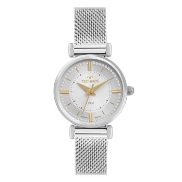 Imagem de Relógio Feminino 2035NEY-1K Analógico Pulseira de Aço Mini Prata Technos