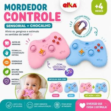 Imagem de Mordedor Controle Bebê Sensorial Chocalho Montessori BPA Free +4 Meses
