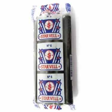 Imagem de Vela Palito Tradicional Nº6 14cm (Pacote com 8) - star well PRETA