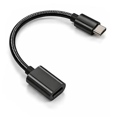 Imagem de Cabo Adaptador USB Otg Fêmea Tipo C Macho para Pendrive Usb Celular Tablete Notebook