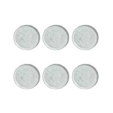 Imagem de Conjunto de Pratos de Sobremesa Bio Echo 6 Peças Stoneware 0,5L Cinza Porto Brasil