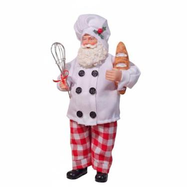 Imagem de Papai Noel Confeiteiro Chefe Coleções Natal 30cm - Magizi
