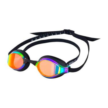Imagem de Oculos de natação speedo falcon, Preto, Vermelho, Único