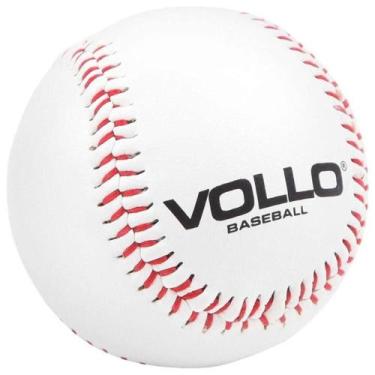 Imagem de Bola Beisebol Vollo Maciça 9" Miolo Cortiça BC-1090, Branco, Único
