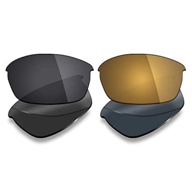 Imagem de Mryok 2 pares de lentes polarizadas de substituição para óculos de sol Oakley Flak Jacket – Opções
