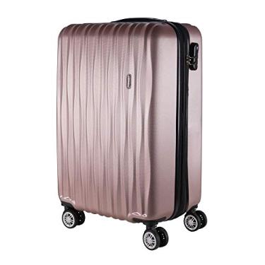 Imagem de Mala de bordo viagem 18" em ABS Rosê