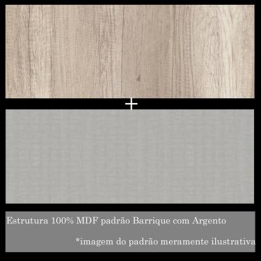 Imagem de Gabinete para Banheiro Malbec 100cm sem Cuba Móveis Bosi - Barrique com Argento