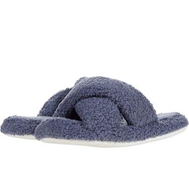 Imagem de Vera Bradley Teddy Fleece Slides Thunder Blue SM (US Women's 5-6) M