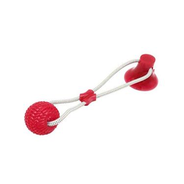 Imagem de Brinquedo de cachorro - Molar Toy Dog Mastigar brinquedos Ventosa multifuncional TPR Fazendo suprimentos para mastigar Brinquedo educacional para sala de estar doméstica (estilo rosado)