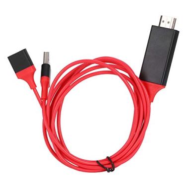 Imagem de Heayzoki Cabo HDMI Universal para TV 1080p, Adaptador HDMI para Celular e Tablet, Suporta Dispositivos iOS e Android, Reprodução de Vídeo/Áudio/Música