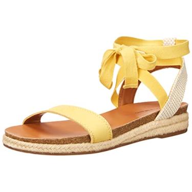 Imagem de Lucky Brand Sandália feminina Gennay Espadrille plataforma, Mimosa, 8.5
