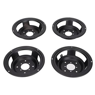 Imagem de Zyyini Moldura para alto-falante de 12,7 cm, 4 peças de 12,7 cm, suporte para bacia de subwoofer, suporte para pia de alto-falante reverso com abas de solda para os pés, para iniciantes ou reparadores profissionais de alto-falantes