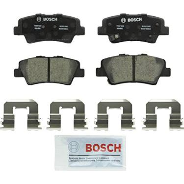 Imagem de BOSCH BC1313 QuietCast Conjunto de pastilhas de freio a disco de cerâmica premium - Compatível com Hyundai Azera, Elantra, Sonata; Kia Amanti, Optima, Soul; TRASEIRA