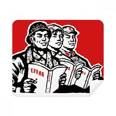 Imagem de Worker Soldier Star Book Pano de limpeza Vermelho 2 peças Tecido de camurça