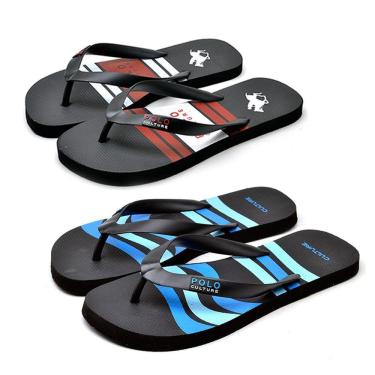 Imagem de Kit 2 Pares Chinelo Polo Culture Antiderrapante Dia a Dia