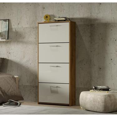 Imagem de Sapateira 4 portas basculantes Anne Canela Off White