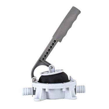 Imagem de Fenteer 720GPH bomba de transferência de água de resíduos manual diafragma manual para barco, branco