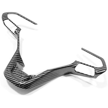 Imagem de GZBFTDH Protetor de painel de cobertura de volante de carro, para acessórios Volkswagen Golf 8 2021-2022, autopeças de fibra de carbono adesivo