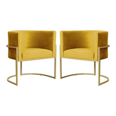 Imagem de Kit 02 Poltronas Decorativa Luana Luxo Veludo Cores - DS Estofados