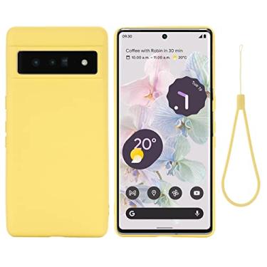 Imagem de For Google Pixel 7 Pure Color Liquid Silicone Shockproof Phone Case