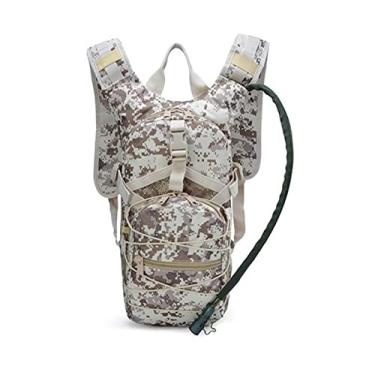 Imagem de Mochila de Hidratação com Bexiga de Água 3L para Homens Mulheres Mochilas de Lona para Caminhadas Ciclismo Escalada Acampamento Corrida Cor Digital do Deserto