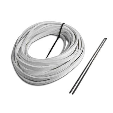 Imagem de Rawlings | Pacote de luva de re-cadarço | Beisebol/softbol | Cadarços padrão de 0,9 cm x 182 cm com ferramenta | Branco