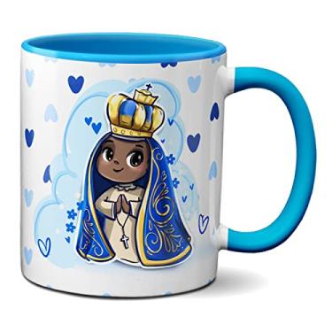 Imagem de Caneca Sou Devoto De Nossa Senhora Aparecida Presente (Azul)