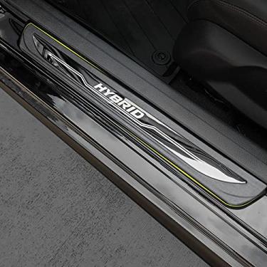 Imagem de GZBFTDH Protetor protetor de rasgo de peitoril da porta do carro, compatível com acessórios 2018-2023 Volvo XC40 XC60 XC90, acabamento de placa de entrada de porta de aço