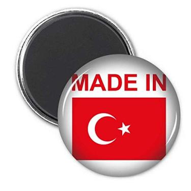 Imagem de Feito na Turquia Country Love Adesivo de decoração de ímã de geladeira