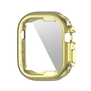 Imagem de Ultra Case TPU Capa Proteção Total LTIMPORTS, compativel com Apple Watch Ultra 49mm e Apple Watch Ultra 2 49mm(Dourado)