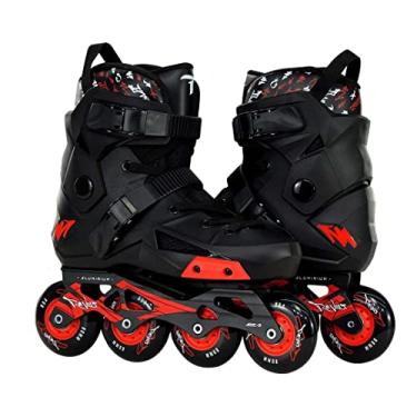 Imagem de Patins Freestyle Traxart Revolt Preto com Rodas Pretas - 80mm ABEC-9