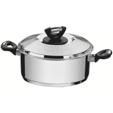 Imagem de Caçarola Rasa Tramontina Solar Baquelite Inox - 24cm