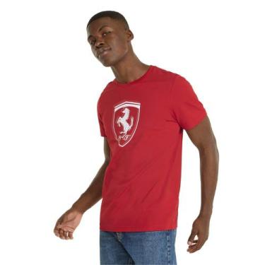 Imagem de Camiseta Puma Scuderia Ferrari Race Tonal Shield Masculina