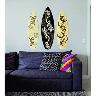 Imagem de Adesivo de Parede Prancha De Surf Tamanho Total 90cm X 80cm