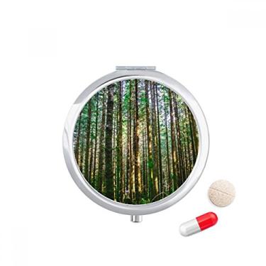 Imagem de Caixa de comprimidos Green Forestry Science Nature Scenery Pocket Medicine Storage Box Dispenser recipiente